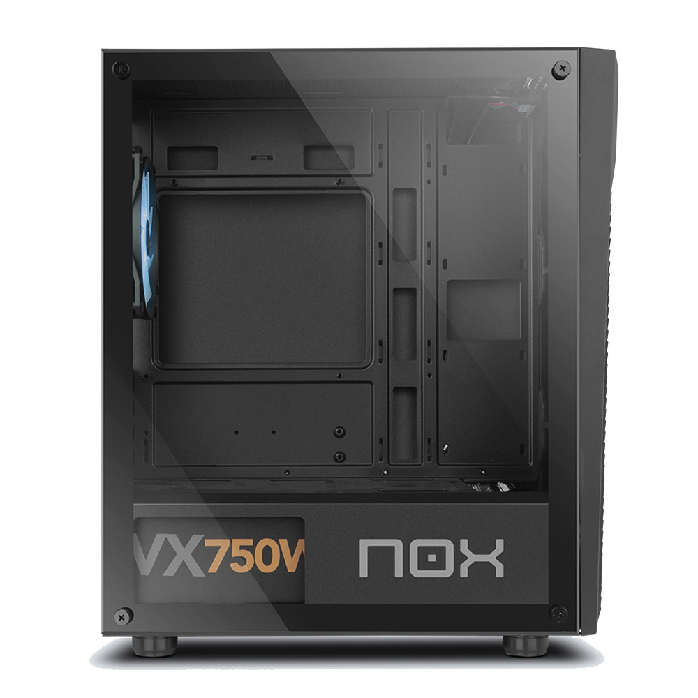 Caixa Micro-ATX Nox Infinity Zeta RGB Vidro Temperado Preta 4